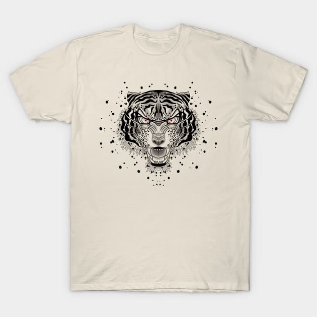 Traditional tattoo tiger T-Shirt by Blacklinesw9